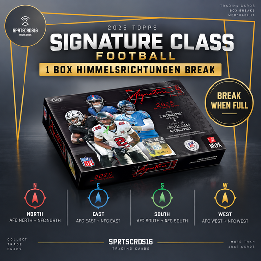2025 Topps NFL Signature Class - 1 Box Pick Your Direction Break